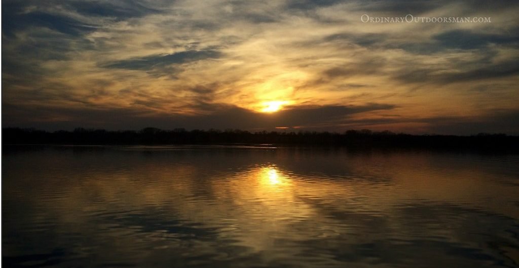 photo of a lake at sunset with the caption, "5 steps to prepare for the fishing season