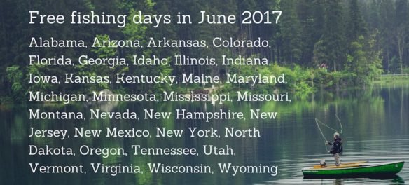 Free fishing days in June 2017