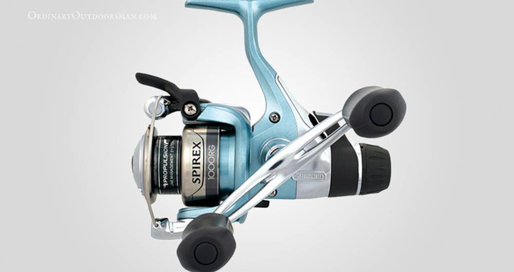 Photo of Shimano reel with the caption: Why I Think the Shimano Spirex RG is the Best Spinning Reel