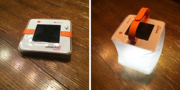 comparison photos of luminaid packlite max inflated and deflated for storage