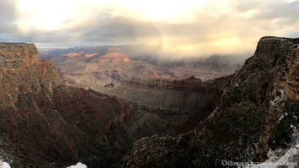 a sunrise over Grand Canyon National Park